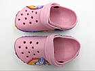 Крокси дитячі літні Jomix сандалі для дівчаток із метеликом, матеріал 100% EVA, рожеві, фото 3