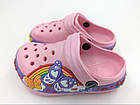Крокси дитячі літні Jomix сандалі для дівчаток із метеликом, матеріал 100% EVA, рожеві, фото 4