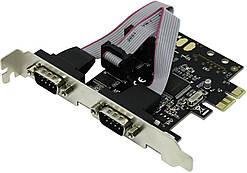 PCI-E Контролер 2xCOM (RS232), чипсет Moschip 9922, RTL (B00623)