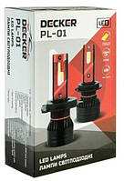 Автомобільні LED лампи DECKER LED PL-01 HB3 (9005) 5K 45Вт. 10000лм. (1 шт.)