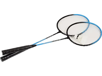 Бадмінтон металевий у чохлі 66,5-21-3см Набір для гри на природі 2 ракетки воланчик та чохол