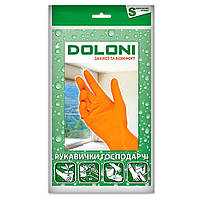 Перчатки Doloni латексные, хозяйственные, размер S арт. 4544 ZR, код: 8195506