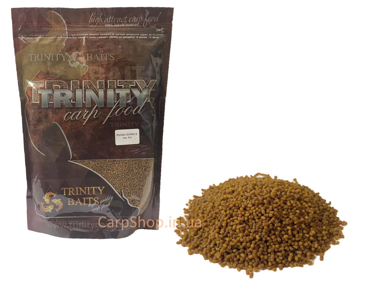 Пелети Sweet line Trinity Baits 2 мм 1 кг Corn, фото 1