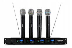 Набір з 4 бездротових мікрофонів VK 740