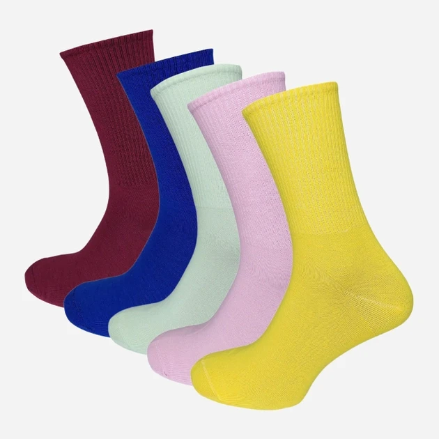 Набір шкарпеток жіночих високих бавовняних Лана Теніс colorful 36-40 5 пар Асорті