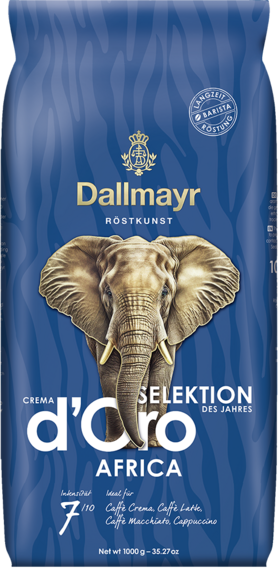 Оригінал! Кава в зернах Dallmayr Crema D'oro AFRICA (Dallmayr Selektion Africa, Dallmayr Africa) 1кг, Німеччина, фото 1