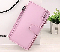 Клатч жіночий гаманець Baellerry Business Woman гаманець жіночий шкіряний рожевий