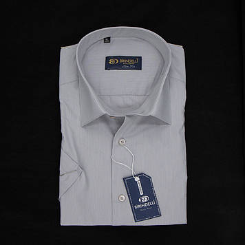 Сорочка чоловіча, приталена (Slim Fit), з коротким рукавом, Birindelli 512420 80% бавовна 20% поліестер XL(Р)