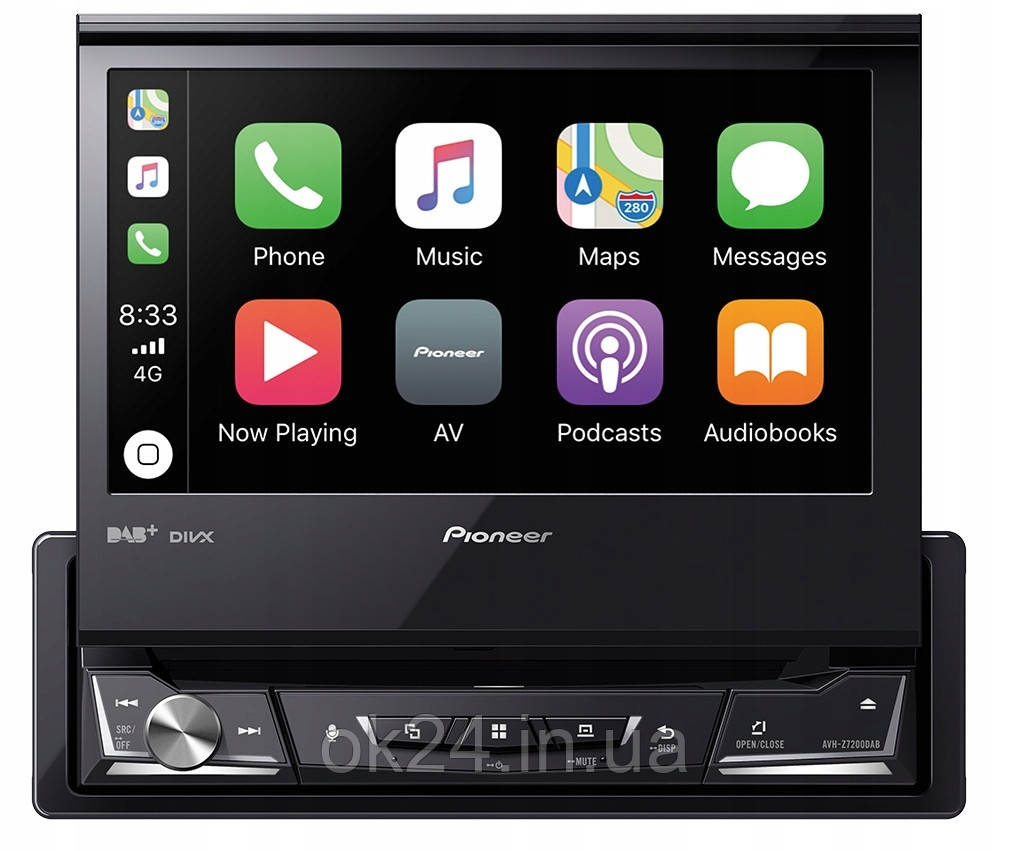 Pioneer AVH-Z7200DAB Автомагнітола 1DIN LCD Bluetooth Android CarPlay