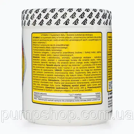 (уцінка термін по 1.25) Вітамін C Real Pharm Vitamin C 200 г (200 порц.) ( Лісові фрукти ), фото 3