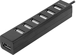 USB Hub Defender Quadro Swift 7-port USB2.0 пасивний, чорний (83203)