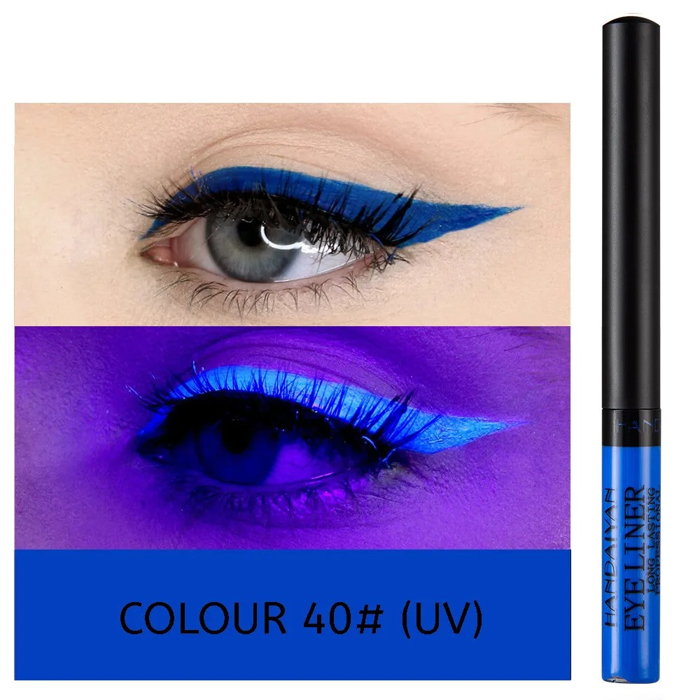 Кольорова водостійка підводка для очей люмінесцентна HANDAIYAN Eyeliner Long Lasting Professional колір №40, фото 1