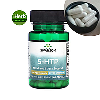 Swanson, 5-гідрокситриптофан (5-HTP), 100 мг, 60 вегетаріанських капсул