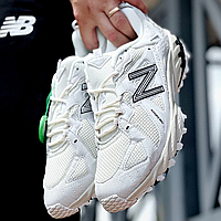 Кроссовки женские и мужские New Balance 610 v1 White Black / Нью Баланс 610 белые с черным