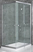 Душова кабіна Shower SATURN STN-230-6 100х80х190 см без піддону матове скло розсувні двері, фото 3