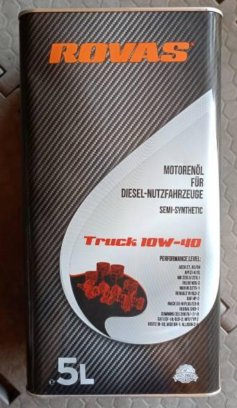 Напівсинтетична моторна олива дизельна Rovas Truck 10W-40