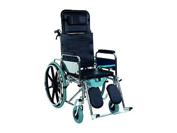 Інвалідна коляска багатофункціональна із санітарним обладнанням Golfi-124