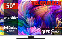 Smart TV 50" QLED Telefunken D50Q701X2CW DVBT2 4K Android 11