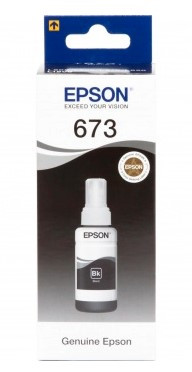 Оригінальне чорнило Epson L800/L805/L810/L850/L1800 №673 (Black) 70ml (C13T67314A)