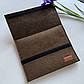 Універсальний чохол з фетру для планшета Kozhukh 7" - 11" Little Brown (300*245 mm) на липучці, фото 4