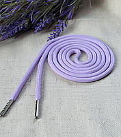 Шнурок сиреневого цвета для одежды (худи), капюшонов с наконечником, диаметр 6 мм