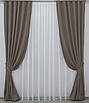 Комплект штор (2шт. 1,5х2,85м.) мікровелюр, колекція "SPARTA". Колір какао. Код 1035ш 30-825, фото 2