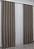 Комплект штор (2шт. 1,5х2,85м.) мікровелюр, колекція "SPARTA". Колір какао. Код 1035ш 30-825, фото 4