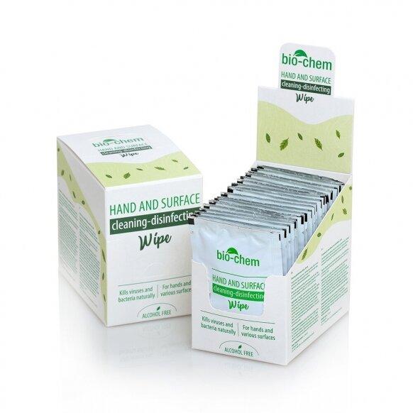 ЧИСНІ І ДАЗИНФІЧНІ САЛФЕТКИ, Bio-Chem, Коробка 20 шт., фото 1