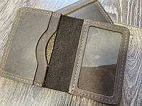 Маленькая обложка на авто документы с отделами для пластиковых карточек PS Leather
