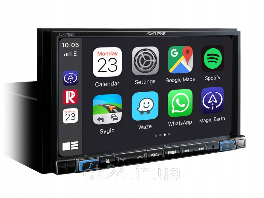 Alpine iLX-705D Radio Android CarPlay Зелена Гура