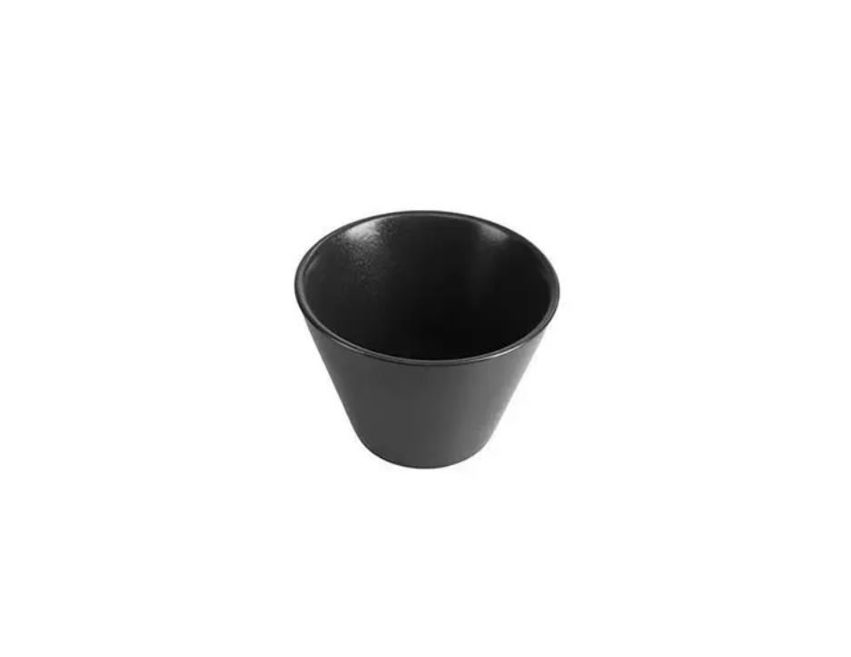 Салатник-соусник конусний Black порцеляновий глибокий Porland 47 мл 6 см 368206/Bl