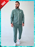 Спортивный костюм мужской весна-осень Nike Спортивный костюм найк бирюзового цвета на манжетах S