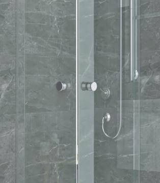 Душова кабіна Shower STN-164-6 90х90х190 см без піддону матове скло розсувні двері, фото 3