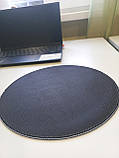 Килимок ігровий для миші - круглий - гума + текстиль - найкраща якість - діаметр - 25 см, фото 4