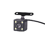 Відеореєстратор автомобільний акумуляторний нічного бачення 2 камери ІЧ датчик microSD Gcенсор А10, фото 3