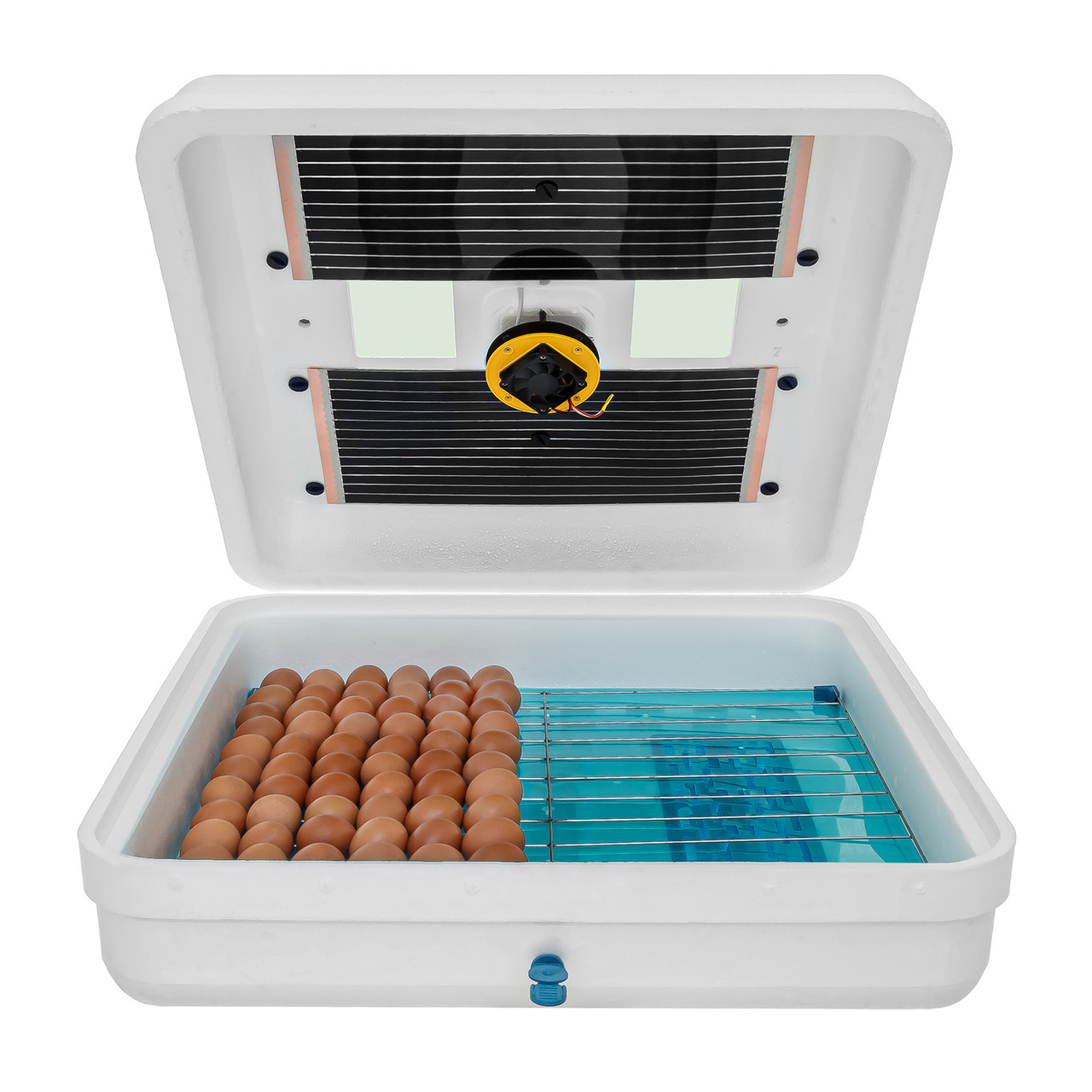 Инкубатор «Рябушка Smart Plus TURBO» на 150 яиц (цифровой терморегулятор) с механическим переворотом и вент. - фото 2 - id-p670640118
