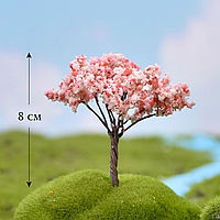 Декоративные деревья высокие от 8 см до 12 см для флорариума, мини-сада, минкроланшафта, диорам, моделизма Сакура 8 см