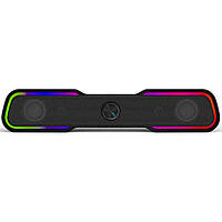 Акустична система 2.0 HP DHE-6002, 3,5мм + USB, 6Вт, Sound Bar LED RGB
