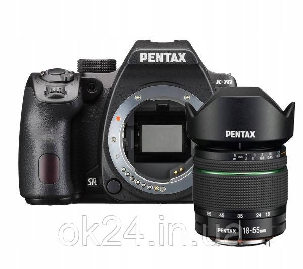 Pentax K-70 + цифрова дзеркальна камера 18-55 мм чорна - фото 1 - id-p2029992037