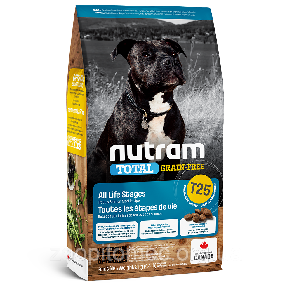 Корм NUTRAM (Нутрам) Total GF Salmon Trout Dog холістик для собак лосось/форель, 2 кг