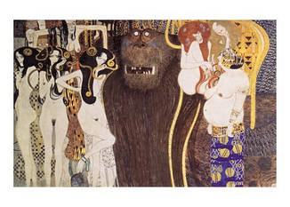 Листівка Gustaw Klimt — Die Feindlichen Gewalten, 1902
