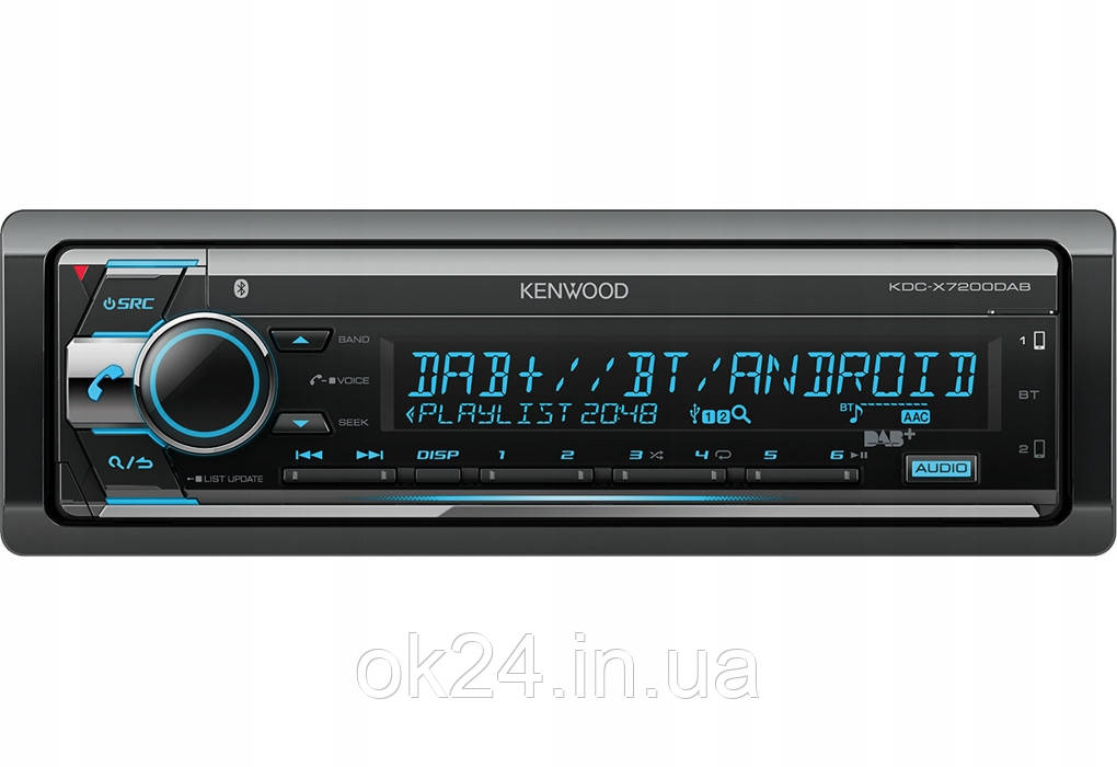 Радіо Kenwood KDC-X7200DAB, антена USB CD BT