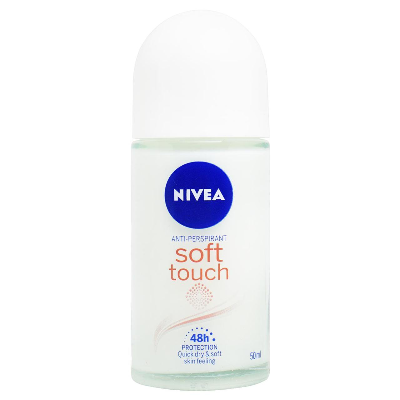Антиперспірант кульковий NIVEA Soft Touch, 50 мл, Nivea, Арт.50919