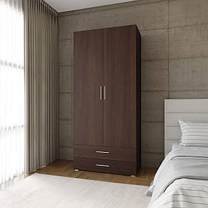 Шафа для одягу розпашна, з двома дверцятами і двома ящиками з ДСП