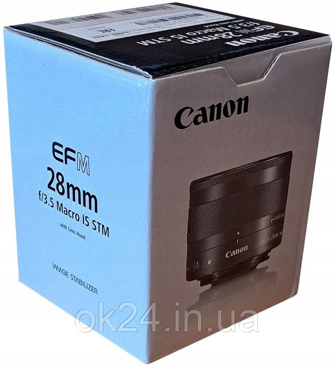 ОБ’ЄКТИВ CANON EF-M 28mm F3.5 Macro IS STM