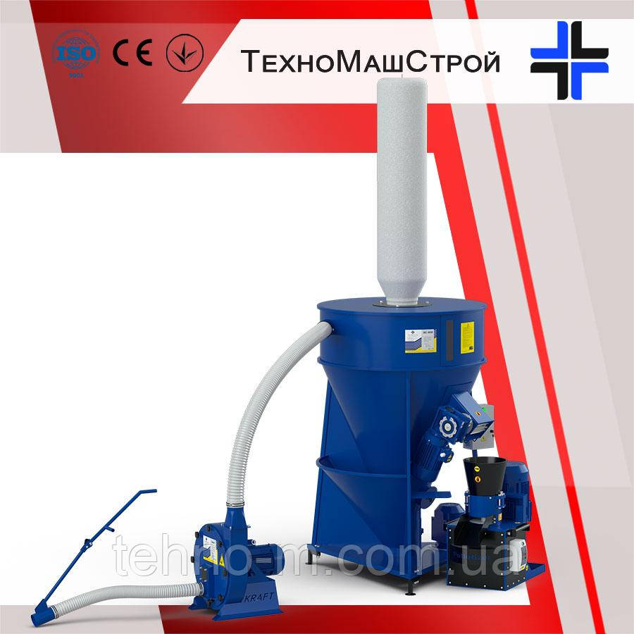 Лінія гранулювання BRIKO-450 (зернодробарка Крафт-4 + кормозмішувач КС-450 + гранулятор ОГП-200)