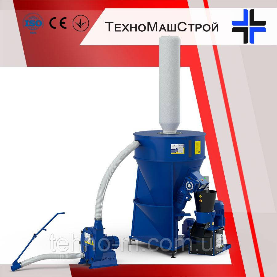 Лінія гранулювання BRIKO-450 (зернодробарка Крафт-4 + кормозмішувач КС-450 + гранулятор ОГП-260)