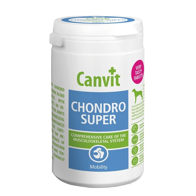 Вітаміни Canvit Chondro Super for dogs для здоров'я суглобів у собак 230 г