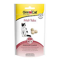 Витамины GimCat Every Day Malt Tabs для улучшения вывода шерсти у котов 40 гр