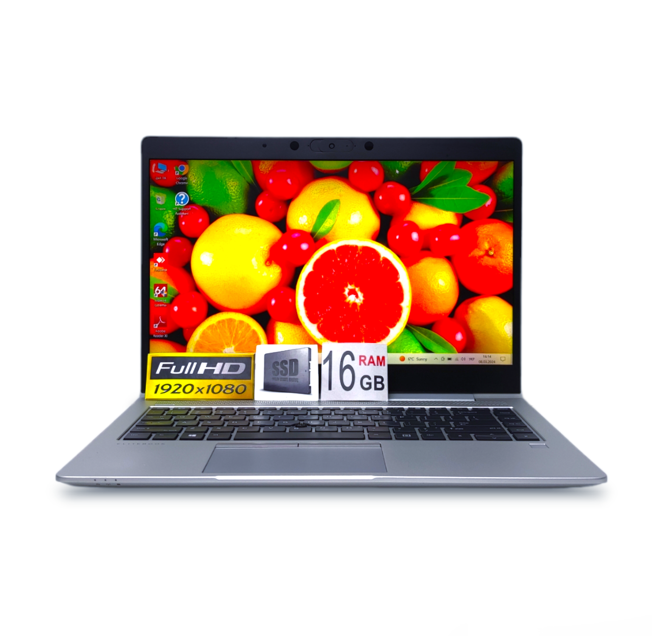 Ультрабук HP EliteBook 745 G6 13.3 FHD IPS Ryzen 5 PRO 3500U 4 ядра 16GB DDR4 SSD256GB AMD Radeon Vega 8